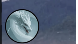 Bayangan putih sedang melayang di atas Pualu Sebatik, wilayah Kalimantan Utara, berbatasan dengan Malaysia. Warga heboh, diimajinaksikan sebagai Naga Terbang atau Naga Sawa, penunggu pulau Sebatik. Instagram@nunukanterkini.id.