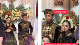 KPAI lewat LPA Mataram melaporkan orang tua dan penghulu yang menikahkan pasangan muda pelajar SMP dan SM di Lombok Tengah. Video pernikahan ini viral dan menyita banyak perhatian netizen. Tangkap Layar Video Instagram@mataraminfo