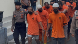 Polresta Mojokerto melakukan operasi pengamanan preman, dan menangkap sebanyak 18 orang. Instagram@kabarmojokerto.id