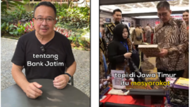 Profesor Rhenald Kasali mengunggah video di akun instagramnya, tentang Pemprov Jatim dan Bank Jatim, rilis 14 Mei 2025. Tangkap layar video Instagram@rhenald.kasali
