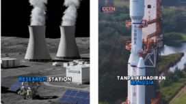 Pemerintah China dan Russia sepakat akan membangun sebuah pusat tenaga listrik dan surya (PLTN/PLTS) di Bulan, dengan biaya sekitar Rp 3.000 triliun. Pembangunan instalasi itu akan dilakukan tanpa kehadiran manusia disana, semua dikerjakan menggunakan tenaga robot. Instagram@widododjatmiko