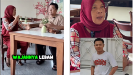 (Kiri) Jamik, ibu pelatih silat Muhammad Afan, 16 tahun, pelajar SMK Raden Rakhmad, Mojokerto yang ditemukan tewas mengambang di pondasi jembatan sungai Porong, wilayah Prambon, Sidoarjo., Senin 5 Mei 2025. Tangkap layar video Instagram@sholeh_lawyer