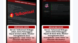 Video ringkas dugaan hacker (peretas) membobol server milik Telkomsel, lalu menjual data tersebut ke dark web (website gelap). Sejumlah data sangat penting, bisa disebut sebagai jantung usaha Telkomsel telah dibobol. Tangkap layar video Instagram@merdekasiber