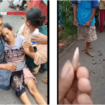 Sayati (45) korban peluru nyasar, saat dia sedang memanen kelor di kebun milik warga di dusun Semendung, desa Pasinan, Kecamatan Lekok, kabupaten Pasuruan. Insiden terjadi sekitar pukul 10.00 WIB, Selasa 27 Mei 2025. Tangkap layar video Instagram@Wartabromo