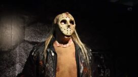 Patung lilin karakter Jason Voorhees dalam film 