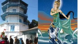 Ilustrasi Panggung Sangga Buwana dan Ratu Kidul (wikipedia commons)