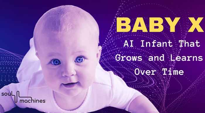 Dr. Mark Sagar, seorang pakar dalam bidang virtual humans dari University of Auckland dan CEO Soul Machines, membuat Baby X, robot manusia atau manusia robot. Foto: Yourstory.com