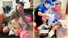 Dua korban pria warga negara Australia, (Kiri) Zivan Radmanovic (kiri) tertembak dinyatakan meninggal dunia, sementara Sanar Ghanim (kanan) terluka dalam insiden tersebut. Foto: 7news.com.au