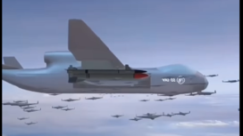 Inilah Mother Ship, sebuah piranti udara berupa induk drone yang di dalam perutnya bisa mengangkut ratusan drone kecil anak-anaknya. Kegunaaan bisa disebar di udara untuk menyerang objek musuh. Instagram@uastin_munday_media