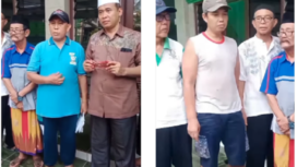 KH Suhada, Ketua DKM Masjid Al-Ikhlas Pondok Betung. Rt. 02/01 Pondok Betung Pondok Aren Kota Tangsel, membenarkan kejadian itu, pada sayatan paru sapi kurban ada tulisan nama penyumbangnya, Sabtu, 7 Juni 2025. Instagram@medsos_rame