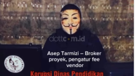 Hacker misterius menyebar unggahan dugaan korupsi besar-besaran di Dinas Pendidikan Provinsi Jambi oleh akun @ghost_root_ di TikTok dengan potensi kerugian negara mencapai Rp 21,8 miliar. Tangkap layar video Instagram@dottcom.id


