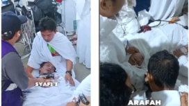 (Kiri) KH. Syafi'i Misbah, dari Sidoarjo  wafat, setelah berjalan kaki dari Muzdalifah ke Mina. Beliau pengasuh pesantren Al-Hidayah Sidoarjo Jawa Timur. (Kanan) Yanti Susilawati, berasal dari Tasikmalaya dan tergabung dalam kloter JKS 16, meninggal di Arrafah. Tangkap layar video Instagram@kabarmakkah