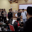 Polisi Lamongan bertindak tegas melakukan pengamanan, tetapi akhirnya mereka dibina dan mendatangkan orang tuanya, serta para pembinanya. Tangkap layar video Instagram@berita_lamongan