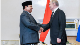 Presiden Prabowo Subianto melakukan pertemuan bilateral dengan Presiden Russia, Vladimir Putin di iIstana Konstantinovsky, St. Petersburg,
Federasi Rusia, 19 Juni 2025. Instagram@presidenrepublikindonesia