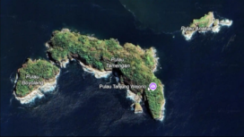 Inilah beberapa pulau di kawasan antara Trenggalek dengan Tulungaung yang sekarang menjadi sengketa wilayah, sebany1k 13 pulau. Foto:  ntbsatu.com