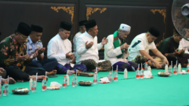 Pemkab Jombang menyyelenggarakan acara doa bersama menyambut 1 Suro atau tahun bari 1447 Hijriyah, di pendopo, Kamis 26 Juni 2025. Foto: jombangkab.go.id