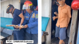 Empat personel petugas Damkar Depok secara sigap berhasil mengevakuasi seekor ular, ternyata sepotong bonek mainan yang sedang berada di dalam rumah kakek ADD, 72. Persitiw ini dilaporkan pukul 06.30 pagi, kamis 5 Juni 2025. Instagram@lambegosiip
