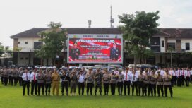 saat apel gelar pasukan Operasi Patuh Semeru 2025