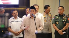 Menteri ATR/Kepala BPN, Nusron Wahid dalam kegiatan Penyerahan Penguasaan Kembali Kawasan Hutan Tahap II Seluas 1 Juta Hektare, dan Penguasaan TN Tesso Nilo serta Kebun Kelapa Sawit Hasil Penguasaan Satgas PKH, di Kejaksaan Agung, Jakarta, Rabu (09/07/2025).(Dok. Kementerian ATR/BPN)