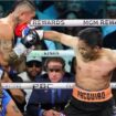 Manny Pacquiao harus menerima hasil seri dalam laga comeback-nya setelah bertarung imbang melawan juara dunia WBC kelas welter, Mario Barrios, di MGM Grand Garden Arena, Las Vegas, Sabtu (Minggu WIB).
© Getty Images via AFP/ETHAN MILLER