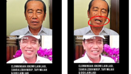 Tangkap layar video postingan pemilik akun instagram@christovitawiloto, berisi video yang membahas analisis Cloningan Jokowi. Kini mulai beredar di berbagai platform medsos. Instagaram@chrsitovitawiloto