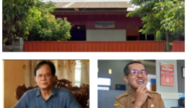Pabrik pengolahan karet PT ABK berdiri di aras lahan bestatus untuk pertanian, saat ini Polres Jombang sedang melakukan penyidikan atas pembangunan pabrik tersebut. (Atas) Bagian depan PT ABK, (Kiri) Wibisono, (Kanan) Agus Andrianto Dwi, PUPR Jombang. Foto: istimewa/ kabarjombang.com