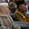 Ny Yuliati Nugrahani, Ketua Tim Penggerak PKK Jombang, menghadiri acara grand final pemilihan Duta Genre Jombang 2025, di kantor Pemkab Jombang, Kamis 24 Juli 2025. FotoL Diskominfo Jombang