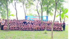 Dinas Lingkungan Hidup (DLH) Jombang menyelenggarakan Glamping (Glamorous Camping), diikuti sebanyak 16 delegasi Pramuka tingkat MA, MAN dan SMA se Jombang  di wanawisata Kehati, Wonosalam, Jumat-Sabtu (25-26 Juli 2025). Foto: jombangkab.go.id
