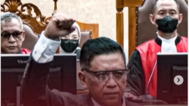 Majelis Hakim Tipikor Jakarta menjatuhkan hukuman 3, 5 tahun penjara kepada Hasto Kristiyanto, Sekjen PDI-P, , dalam kasus OTT Harus Masiku. Putusan dilaksanakan di Jakarta, 25 Juli 2025. Foto: Instagram@rmol