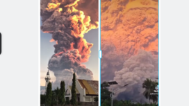 Untuk kesekian kalinya gunung Lewotobi Laki-laki di Flores Timur, NTT, erupsi sebanyak enam kali dari tanggal 7-9 Juli 2025. Status Level IV. Instagram@realnewsnobullshit