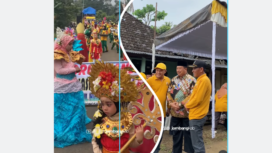 Pada Sabtu, 5 Juli 2025, Bupati Warsubi menghadiri acara Grebeg Suro di Dusun Gondang, Carangwulung. Dalam kesempatan tersebut, Bupati Warsubi mengajak warga Dusun Gondang untuk melestarikan tradisi adat yang sudah turun-temurun dilaksanakan sebagai bagian dari budaya lokal. Foto: instagram@jombanginformasi_