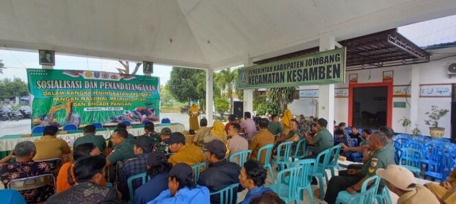 
					Acara sosialisasi program Optimalisasi Lahan (Oplah) dan pembantukan Brigade Pangan di Kecamatan Kesamben, Senin 7 Juli 2025. Foto: Dinas Pertanian Jombang