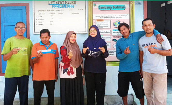 
					UPT BPAD Ngoro, menjadi tempat agang mahasiswa untuk memperdalam ilmu perikanan. Ananda, seorang mahasiswi Universitas Trunojoyo Madura (UTM), telah menyelesaikan masa magag 7- 18 Juli 2025. Foto: jombangkab.go,id