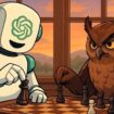 Ilustrasi catur AI