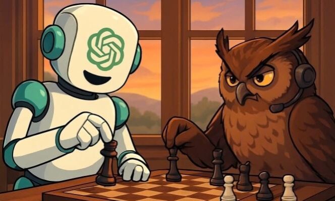 
					Ilustrasi catur AI