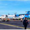 Pesawat Fly Jaya saat melayani penerbangan Jakarta - Yogyakarta. Kini, maskapai ini dikabarkan segera mengudara melalui Bandara Notohadinegoro Jember. (foto. instagram blankon aviation)