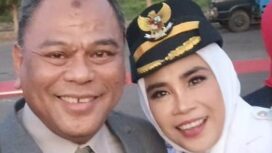 H Ramat Muhajirin dan Wabup Sidoarjo Hj Mimik Idayana