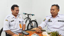 Kari kiri Stephanus Maria Eduat, S.IP., M.MB (Peppy) Supervisor Pengendali Operasional BPBD Kabupaten Jombang dan PLT Kalaksa BPBD Kabupaten Jombang,Wiko Bhirawa Filipe Diaz Quintas (Wiko)