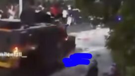 Detik detik rantis tabrak ojol 