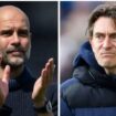 Pep Guardiola dan Tomas Frank