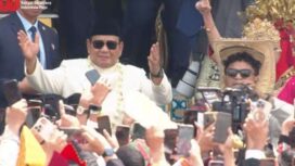 Presiden Prabowo ikut berjoget 