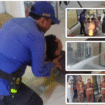 Tim Damkar Jombang mengirim tim untuk memberi pelatihan penggunaan alat pemadam api ringan (APAR) sebagai upaya mencegah kekabaran di Klinik Pratama, Jombang, Sabtu 23 Agustus 2025. Foto: kolase Insatgram@damkar_kabupaten_jombang