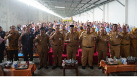 Disnakertrans Pemkab Jombang menyelenggarakan bimbingan teknis (Bimtek) K-3 (Keselamatan dan Kesehatan Kerja) di KSU Perdula Ngoro, Jombang, Selasa, 5 Agustus 2025. Foto: jombangklab.go.id