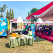 Halaman kantor camat Mojowarno menjadi lokasi Gerakan Pasar Murah (PPM) dengan sebutanMojowarno  Creative Fest 2025, pasar murah yang menjual kebutuhan pokok masyarakat dengan harga sangat terjanfu, Sabtu 30 Agustus 2025. Foto: Diskominfo Pemkab Jombang