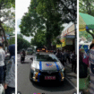 Polsek Jombang berkolaborasi dengan Satpol PP melakukan penertiban lalu lintas dan pedagangf di pinggir jalur karnaval yang akan dilaksanakan, Sabtu 23 Agustus 2025. Foto: Instagram@jombangkab.com