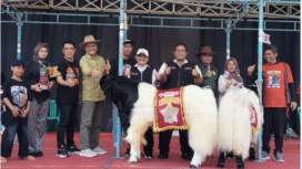 Dinas Peternakan Jombang menyelenggarakan Kontes Nasional Kambing PE Kaligesing Piala Bupati Cup 2025, di lapangan Desa Wonosalam, Kecamatan Wonosalam, Jombang, Sabtu 2 Agustus 2025. Foto: Diskominfo Jombang