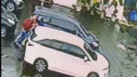 Rekaman CCTV menunjukkan detik-detik seorang kepala cabang BRi di Jakarta, diculik, dan kemudian dihabisi. Jasad korban ditemukan di wilayah kabupaten Bekasi, Jawa Barat, 20 Agustus 2025. Foto: Dok/CCTV