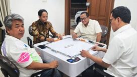 Menteri Kehutanan Raja Juli Antoni membantah sedang main domino dengan tersangka pembalakan liar. (Foto.Instagram elshinta90fm)