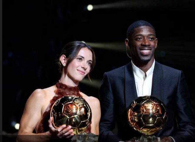 
					Aitana Bonita dan Ousmane Dembela pemenang Ballon d'Or 2025 