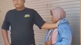 pelaku saat diamankan warga